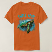 Grappig Shell Ja Vakantie Strand Zee Turtle1 T-shirt (Design voorkant)
