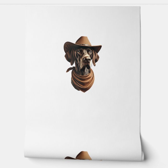 Grappig Sheriff Hond Shirt Duitse Pointer Hond Mam Behang (Afrollen)