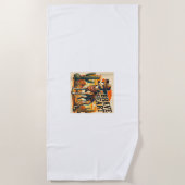 Grappig sheriff hond shirt Greyhound Whippet hond Strandlaken (Voorkant)