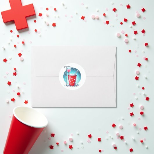 Grappig "She's Going to Call the Shots" Verpleegku Ronde Sticker