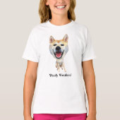 Grappig Shiba Inu Meisje T-shirt (Voorkant)