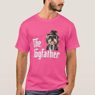 Grappig Shih Tzu Dog Dad Ontwerp - De Dogfather T-shirt