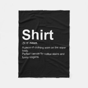 Grappig Shirt Definitie Eigenzinnig Definitie Ontw Fleece Deken