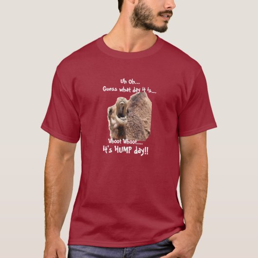 Grappig Shirt, Hump Day Camel whoot. T-shirt (Voorkant)