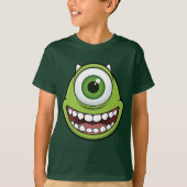 Grappig shirt met eenogig groen monster voor kinde (Voorkant)