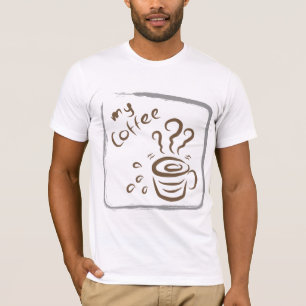 Grappig shirt met minimalistische schets van een k