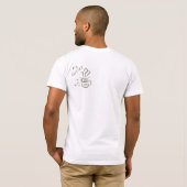 Grappig shirt met minimalistische schets van een k (Achterkant volledig)