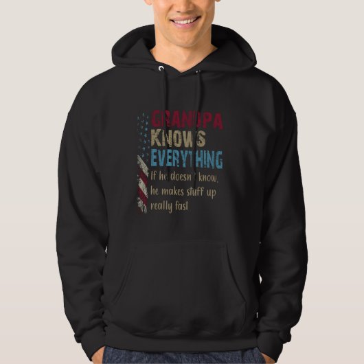 Grappig shirt Opa weet alles - Opa Gift (Voorkant)