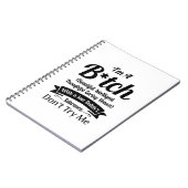 grappig shirt, sarcastisch t-shirt, sarcasme shi notitieboek (Linkerzijde)