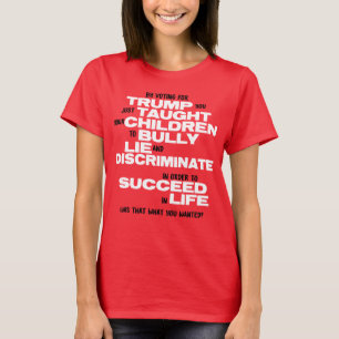 Grappig Shirt tegen Trump voor politieke humor