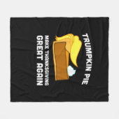 Grappig Shirt Trumpkin Pie Maak Thanksgiving Groot Fleece Deken (Voorkant (Horizontaal))