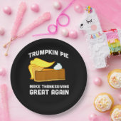 Grappig Shirt Trumpkin Pie Maak Thanksgiving Groot Papieren Bordje (Feest)