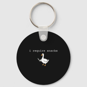 Grappig Shirt Vereist Snacks Goblincore Gans Sleutelhanger