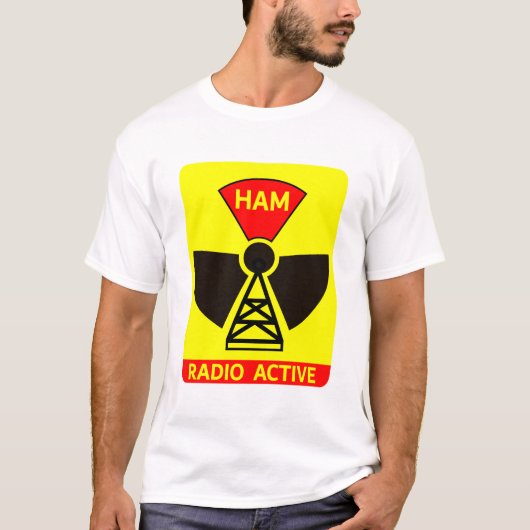 Grappig shirt voor actieve Ham Radio-operator (Voorkant)