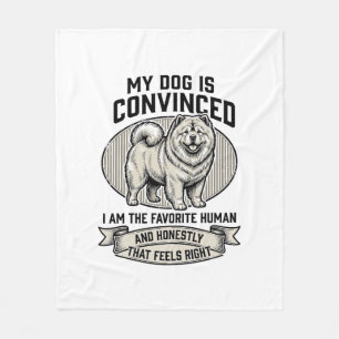 Grappig shirt voor hondenliefhebbers met vintage g fleece deken