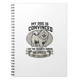 Grappig shirt voor hondenliefhebbers met vintage g notitieboek