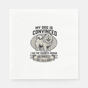 Grappig shirt voor hondenliefhebbers met vintage g servet