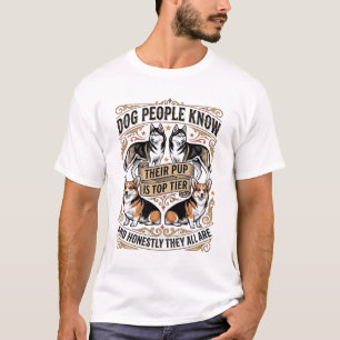 Grappig shirt voor hondenliefhebbers met vintage p