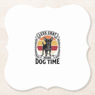 Grappig shirt voor hondenliefhebbers Vintage gravu Kartonnen Onderzetters