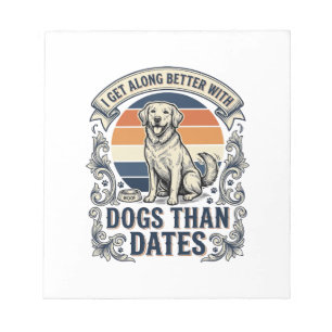 Grappig shirt voor hondenliefhebbers Vintage gravu Notitieblok