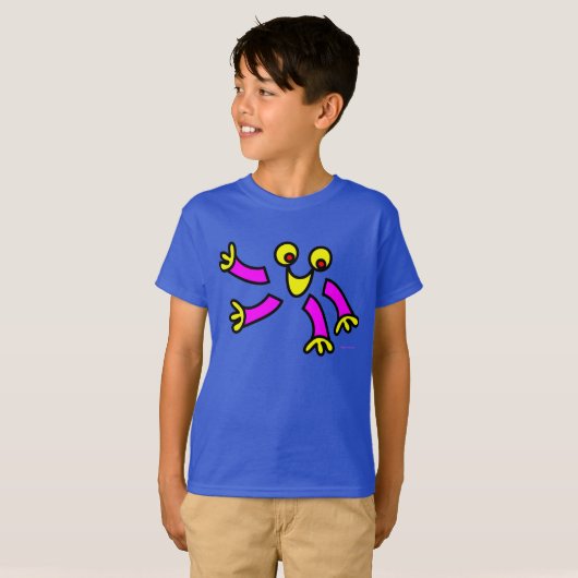Grappig shirt voor kinderen met jango-kleding (Voorkant volledig)