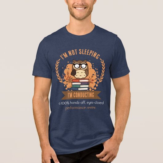 Grappig shirt voor managers - Uil prestatiebeoorde (Voorkant)