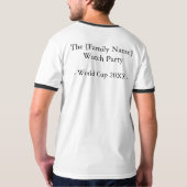 Grappig Shirt voor Voetbal Kijkfeest van Apenfamil (Achterkant)