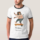 Grappig Shirt voor Voetbal Kijkfeest van Apenfamil (Voorkant)