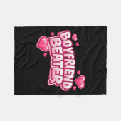 Grappig shirt voor vriendje fleece deken (Voorkant (Horizontaal))