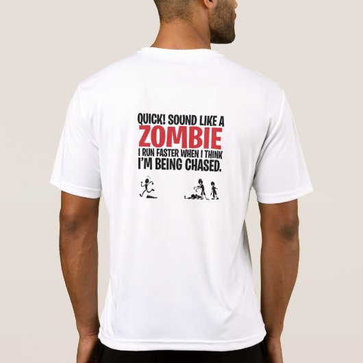 Grappig Shirt Zombie-geluiden (Achterkant)