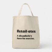 Grappig Shopaholic Tote Bag (Achterkant)