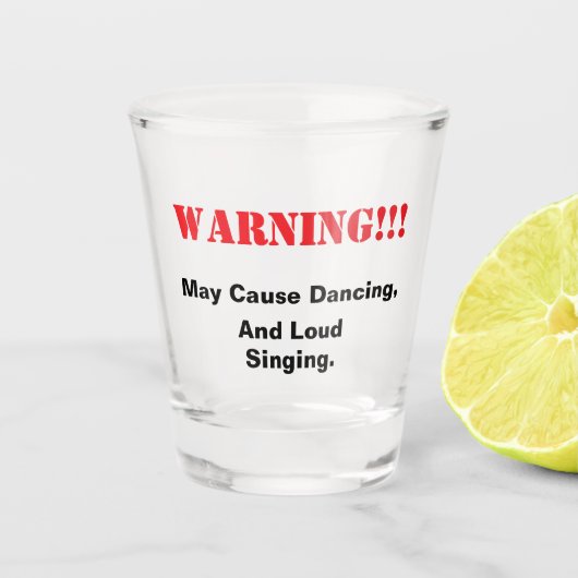 Grappig Shot Glas (Voorkant)
