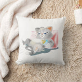 Grappig Sierkussen met Baby Cat Drink Milk (Deken)
