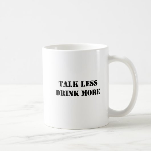 Grappig Simpel Praten Minder Drink Meer Koffiemok (Rechts)