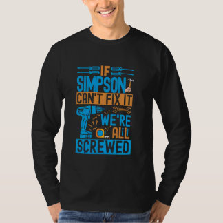 Grappig Simpson. Als Simpson het niet kan oplossen T-shirt