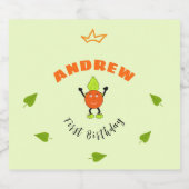 Grappig sinaasappel bier etiket (Enkel label)