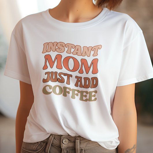 Grappig Sinaasappel & geel Instant Mom Just Add Co T-shirt
