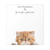Grappig Sinaasappel Ginger Tabby Cat Notitieblok (Voorkant)