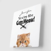 Grappig Sinaasappel Ginger Tabby Kat Wandklok (Hoek)