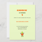 Grappig sinaasappel kaart (Achterkant)