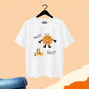 Grappig sinaasappel t-shirt