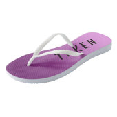 Grappig Single Taken Sign Pink Teenslippers (Schuin)