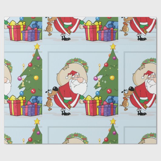 Grappig sinterklaas inpakpapier (Vlak)