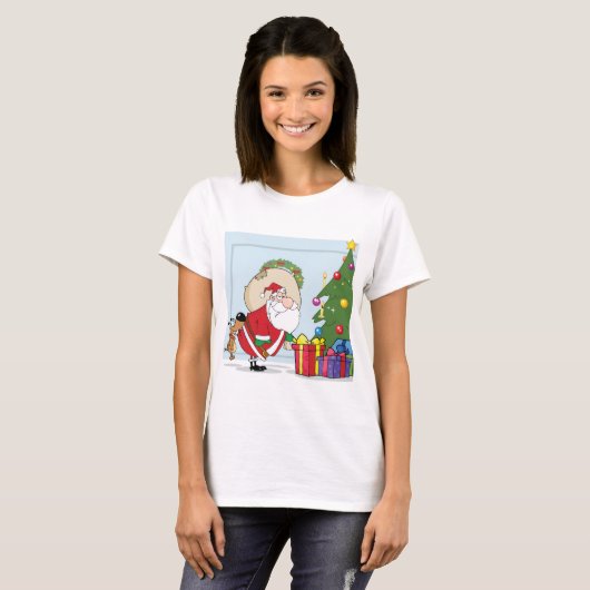 Grappig Sinterklaas Vrouwen T-shirt (Voorkant volledig)