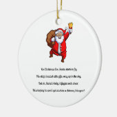 Grappig Sinterklaasgedicht Keramisch Ornament (Links)