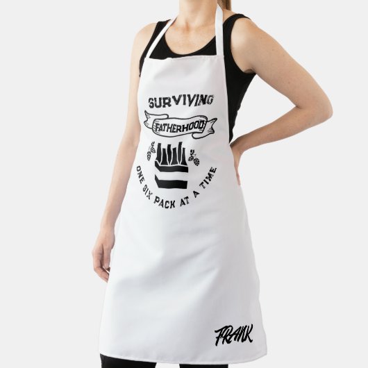 Grappig Six Pack Beer Lovers Gift, Vaderschap Humo Schort (Insitu)