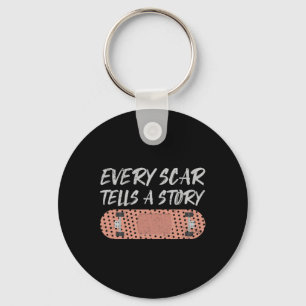 Grappig Skate Geschaafde Design Cool Skateboarder  Sleutelhanger