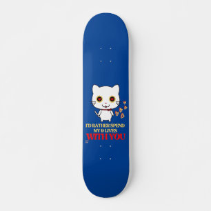 grappig skateboard "CUTE CAT"
