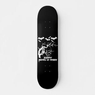 grappig skateboard "HAPPY HOWL-O-WEEN"