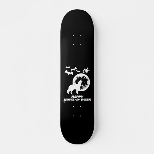 grappig skateboard "HAPPY HOWL-O-WEEN 2" (Voorkant)